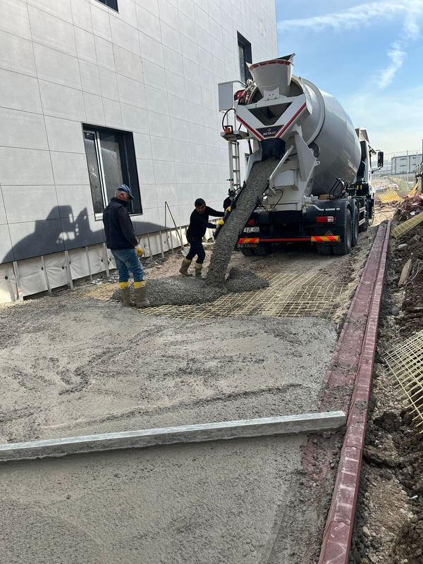 Perdahlı beton yüzey uygulaması
