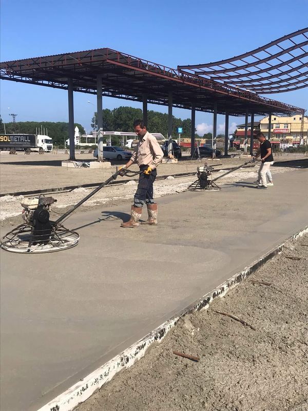 Endüstriyel zemin betonu uygulaması