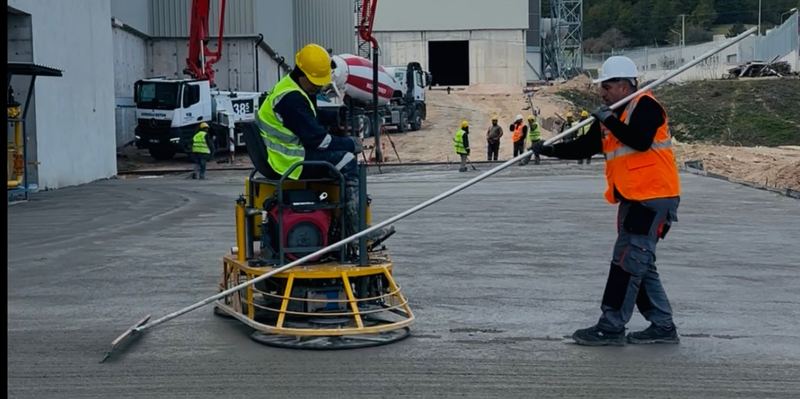 Perdahlı beton yüzey uygulaması